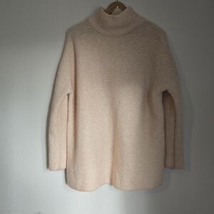 Zara Soft Peach Turtleneck Sweater